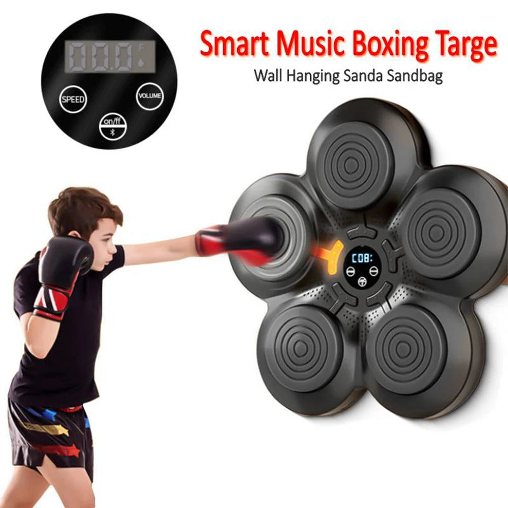 Smart Music Boxing Machine Wall Target LED Lighted Sandbag Relaxing  Reaction USA