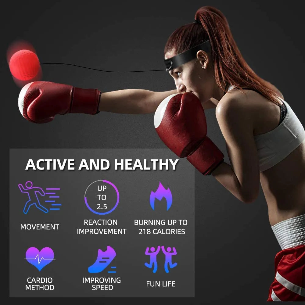 Boxing Reflex Speed Punch Ball, Boxer Raising Reaction, speed ball