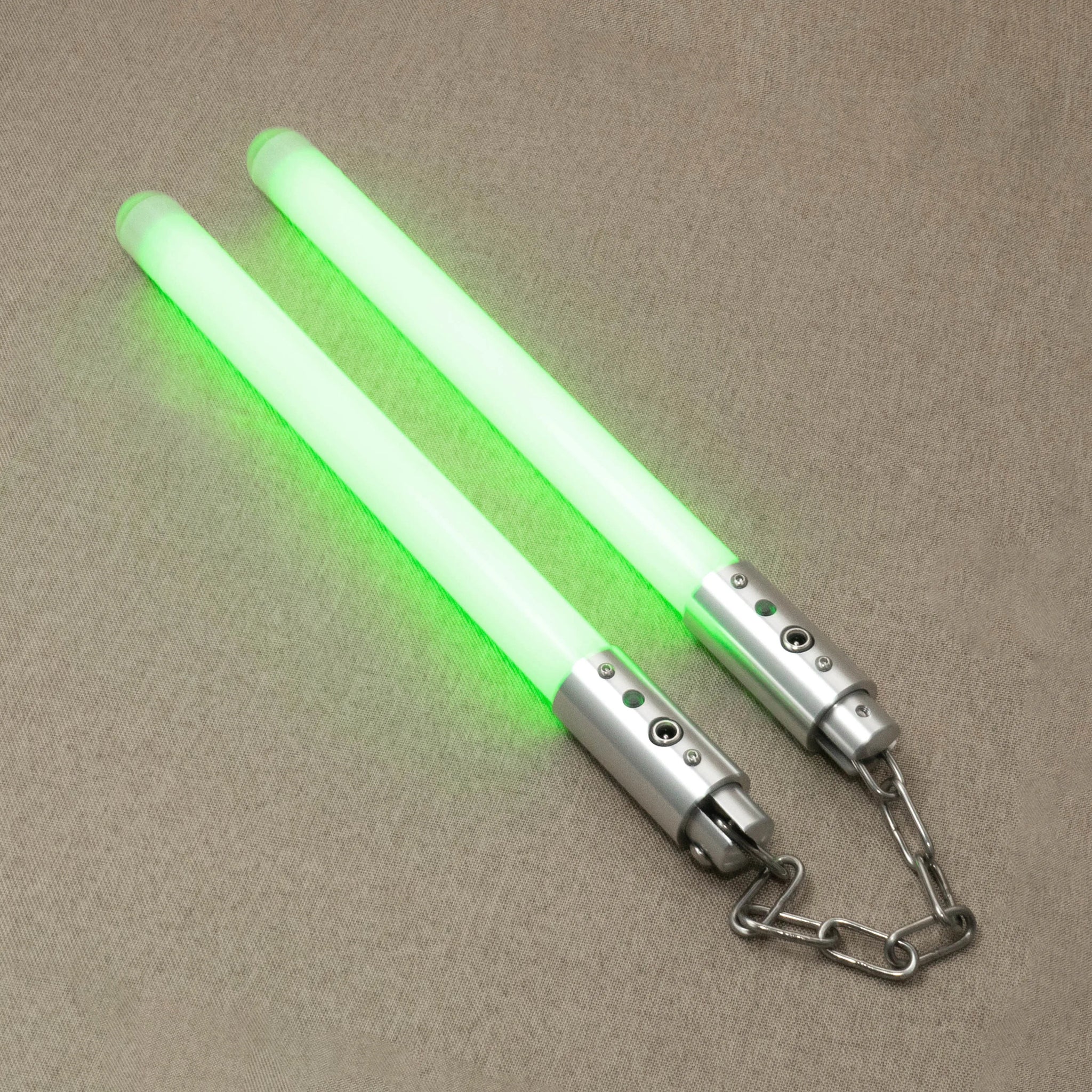 Nunchaku Aluminium Metal LED light Up With Chain