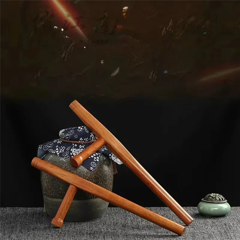 Wooden Tonfa Natural Red 21.5"