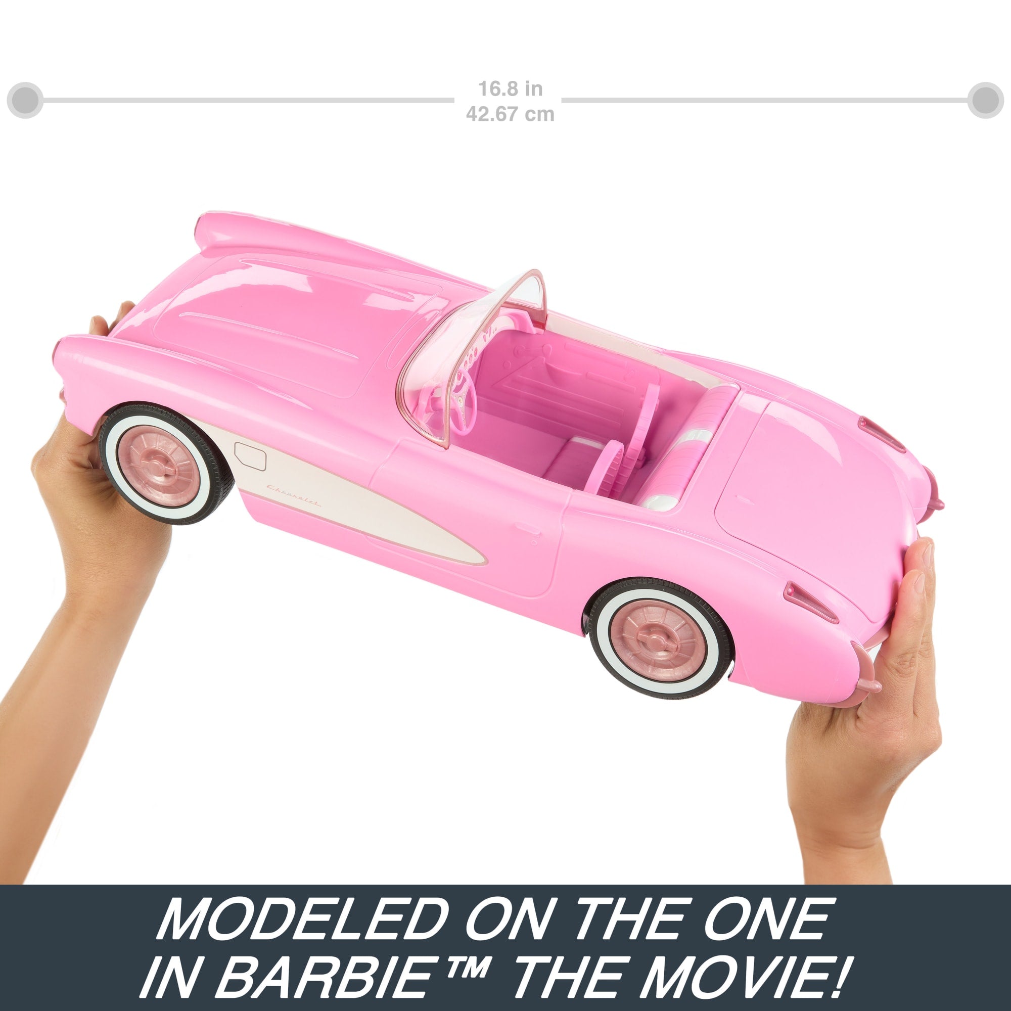 Barbie The Movie Pink Corvette Convertible