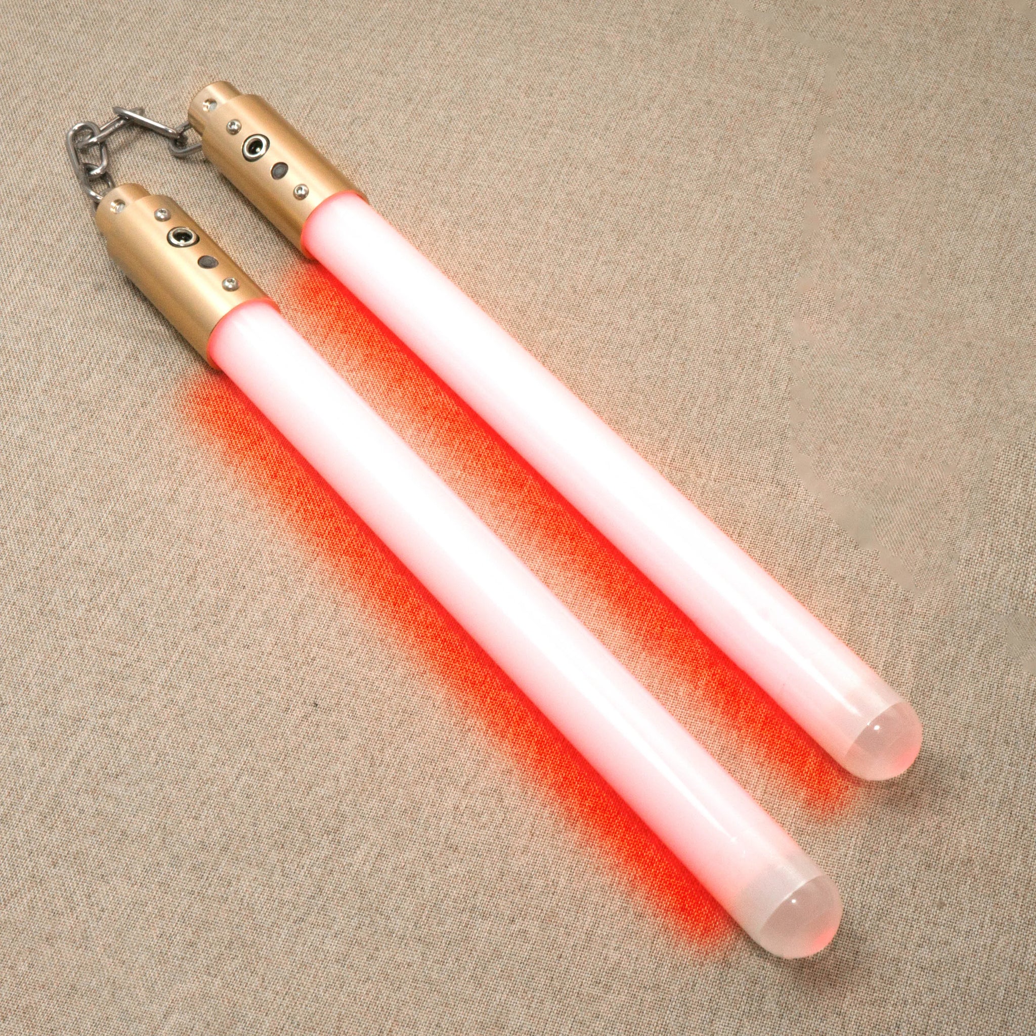 Nunchaku Aluminium Metal LED light Up With Chain