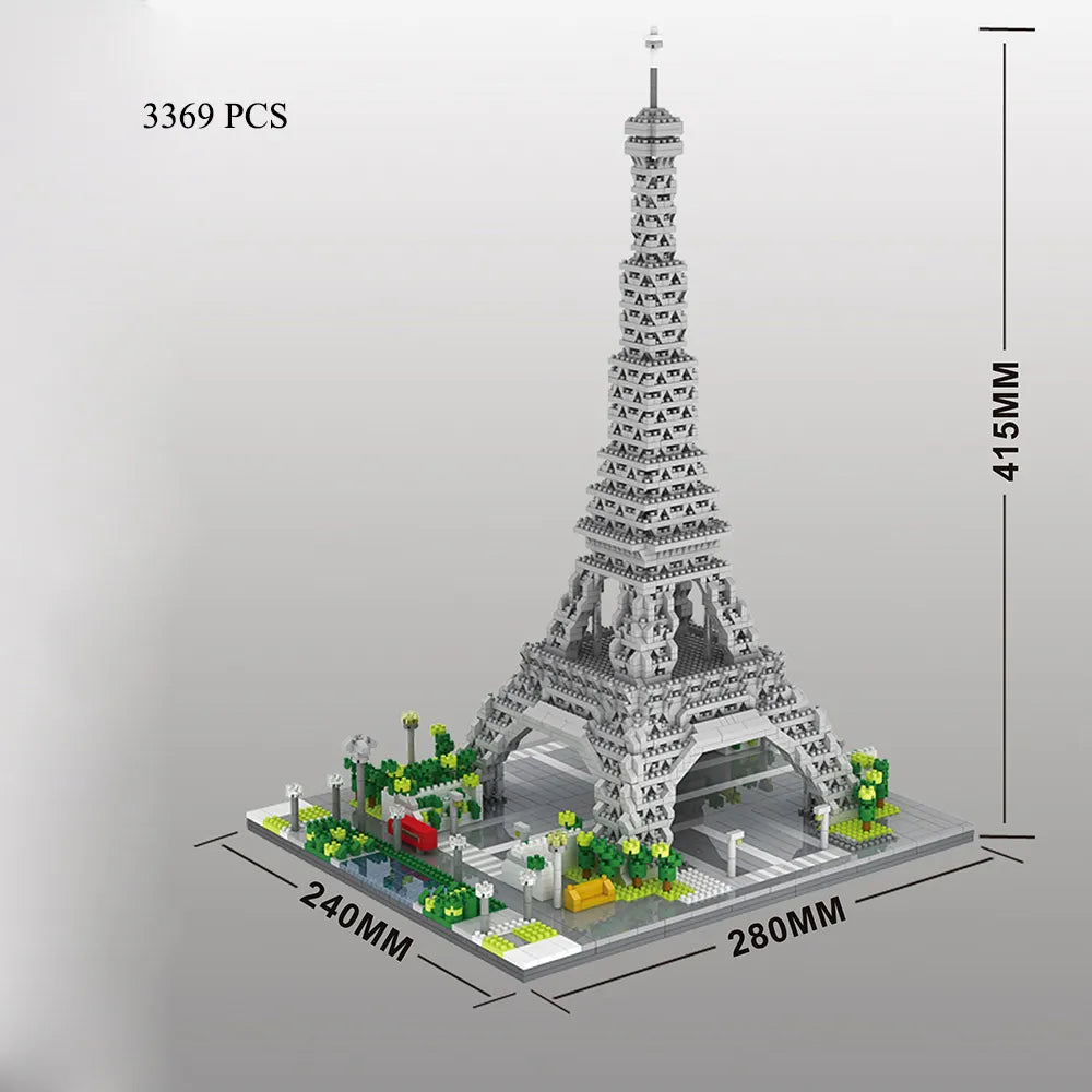 France Pride Paris Eiffel Tower Lego Architecture Model Display