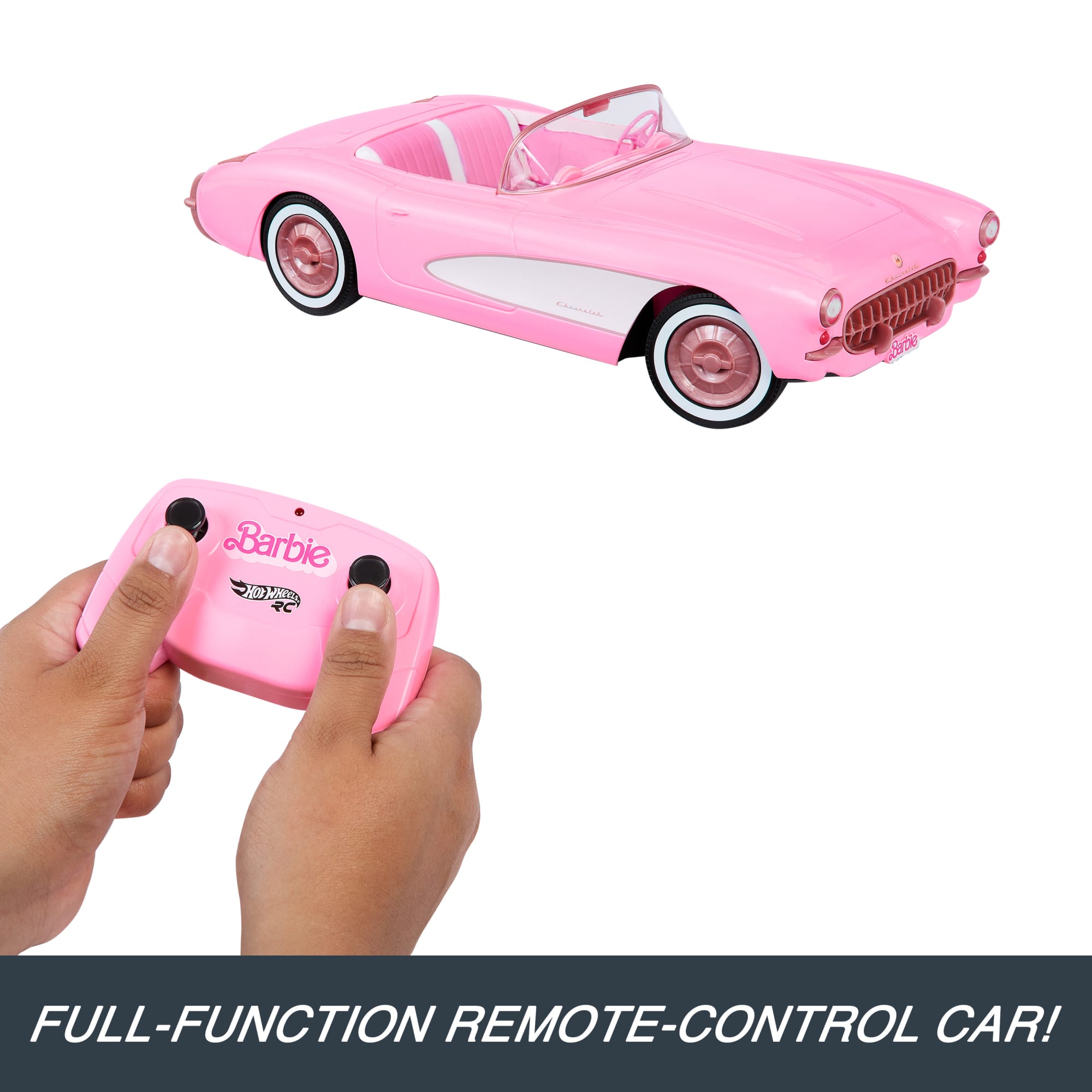 Barbie The Movie Collectible Car, outlet RC Pink Corvette Convertible