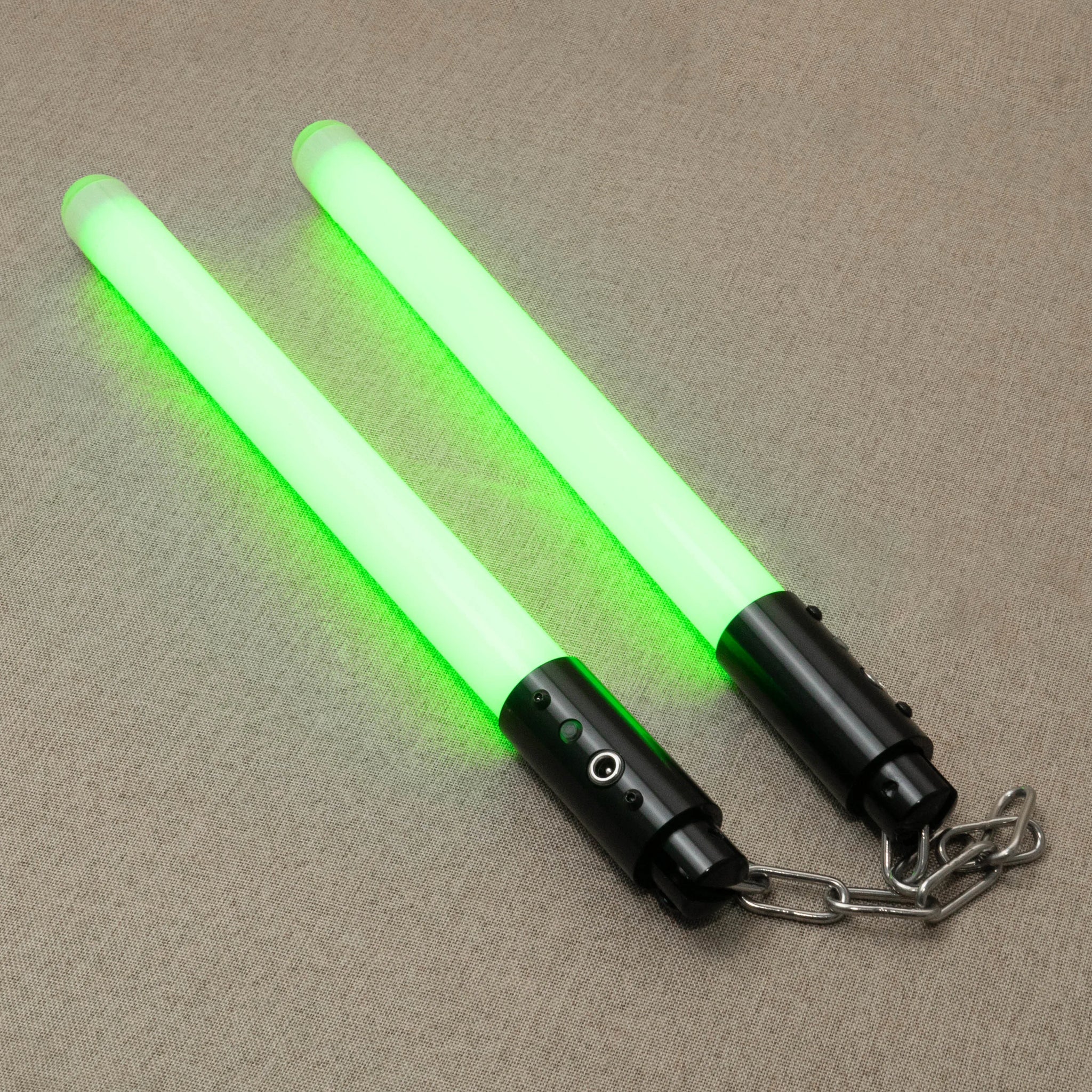 Nunchaku Aluminium Metal LED light Up With Chain