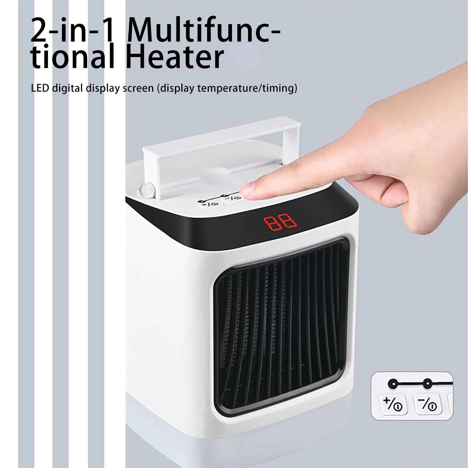 Premium Portable 2-in-1 Space Heater and Cooler