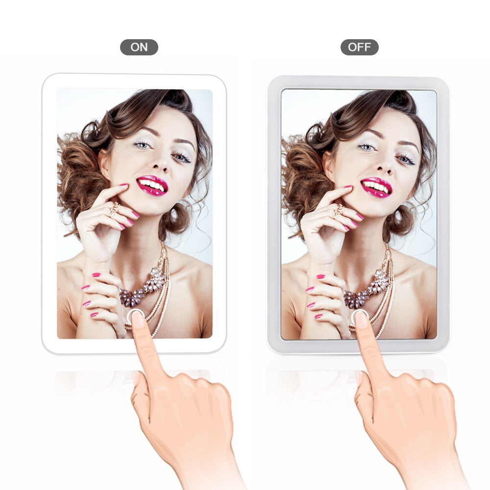 LED Touch Screen Makeup Mirror