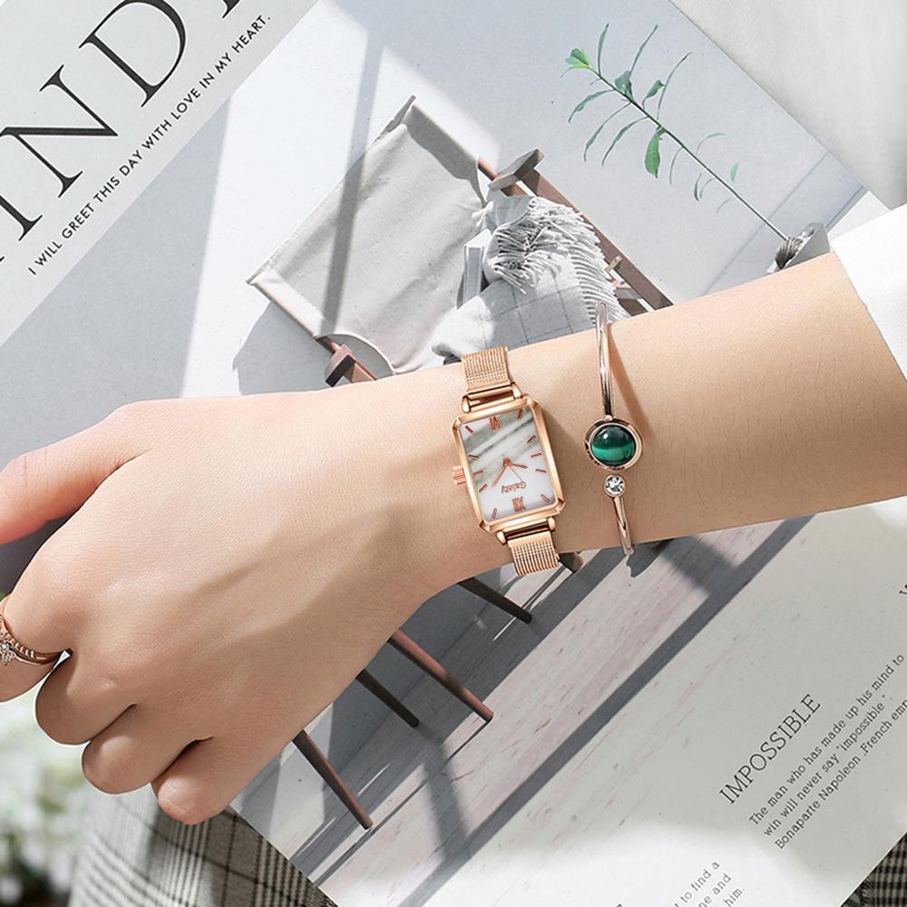 Gaiety Square Quartz Watch Bracelet Set