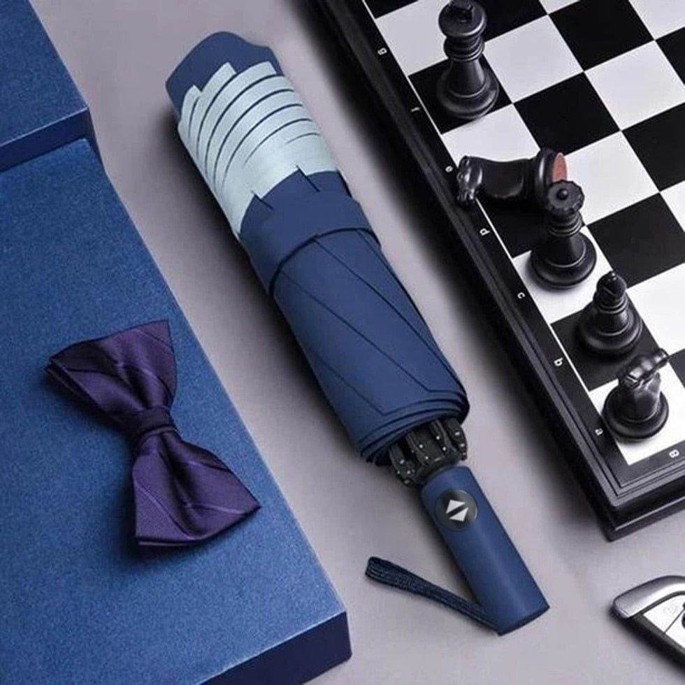 UV Automatic Umbrella With Reflective Strip