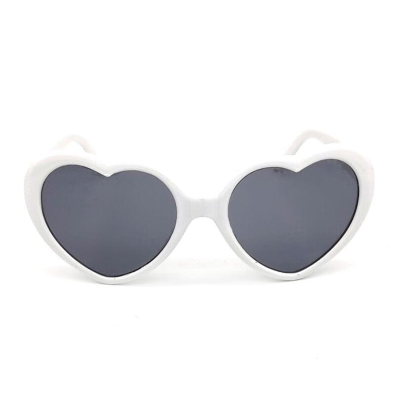 Love Heart Shape Sunglasses At Night Becomes Heart Shapes