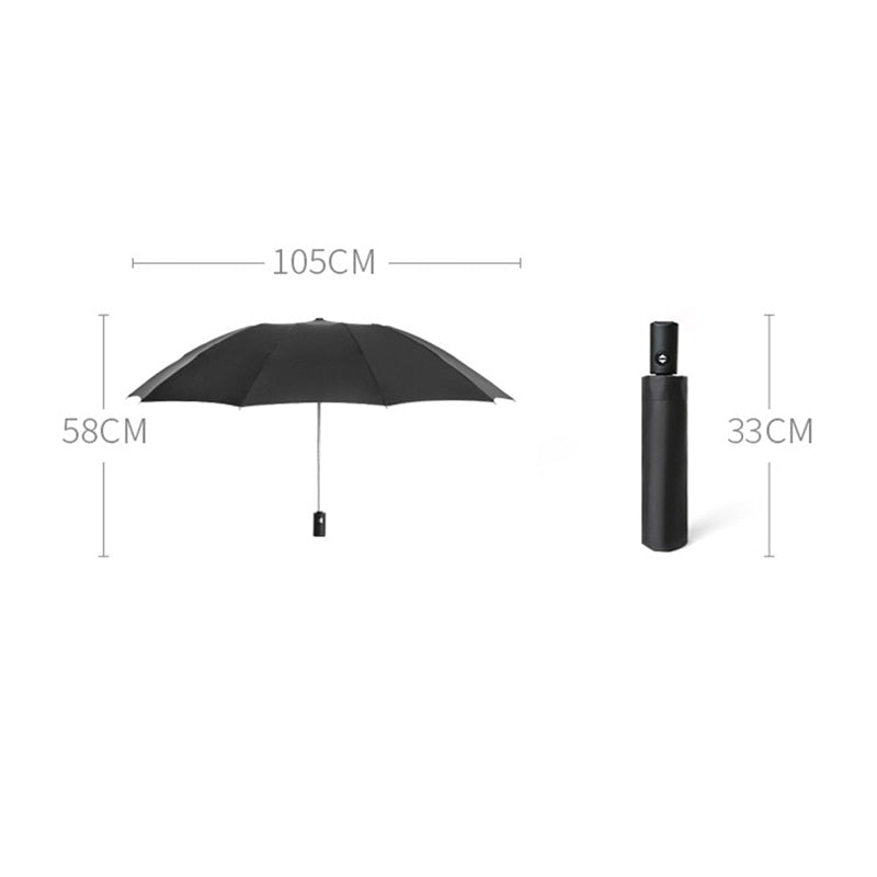 UV Automatic Umbrella With Reflective Strip