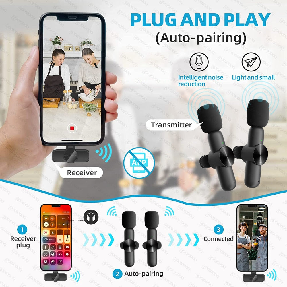 Wireless Portable Audio Recording Mini Mic