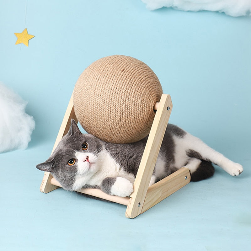 Cat Rope Ball Cat Scratching Rope Ball Toy, Kitten Sisal Ball