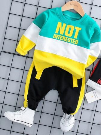 Baby Fleeced Plush Top Pants Set