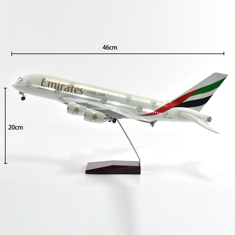 United Arab Emirates Airbus A380 Aircraft Airplane Model - 46cm