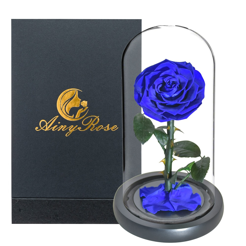 Eternal Preserved Roses In Glass