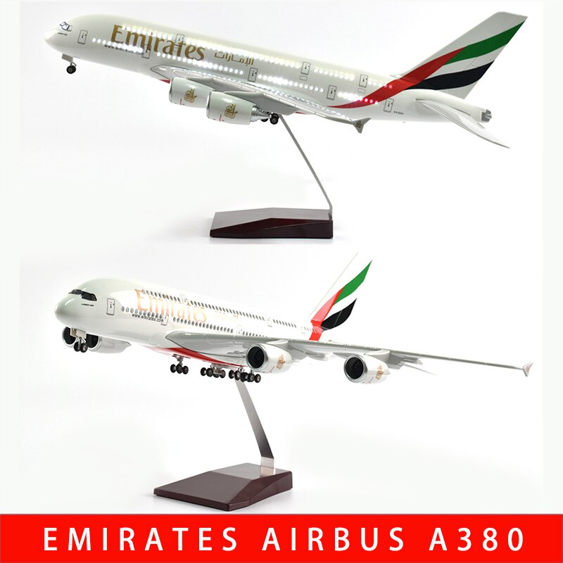 United Arab Emirates Airbus A380 Aircraft Airplane Model - 46cm