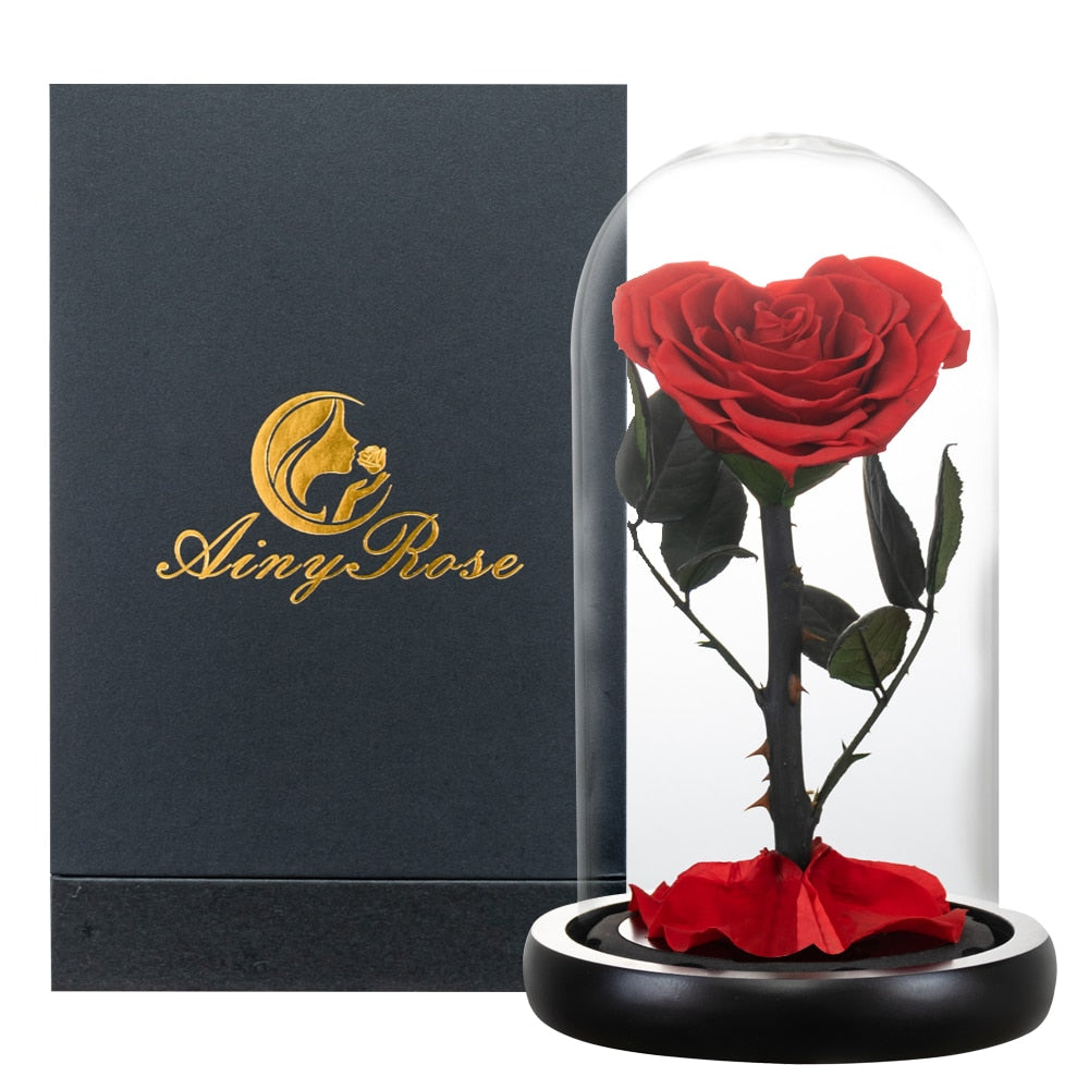 Eternal Preserved Roses In Glass