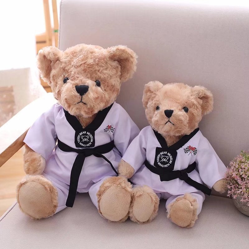 Children Taekwondo Plush Teddy Bear