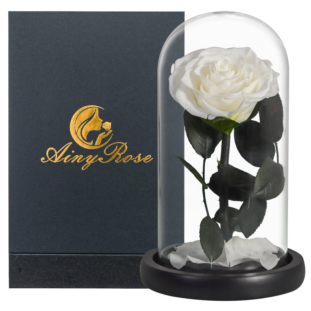 Eternal Preserved Roses In Glass