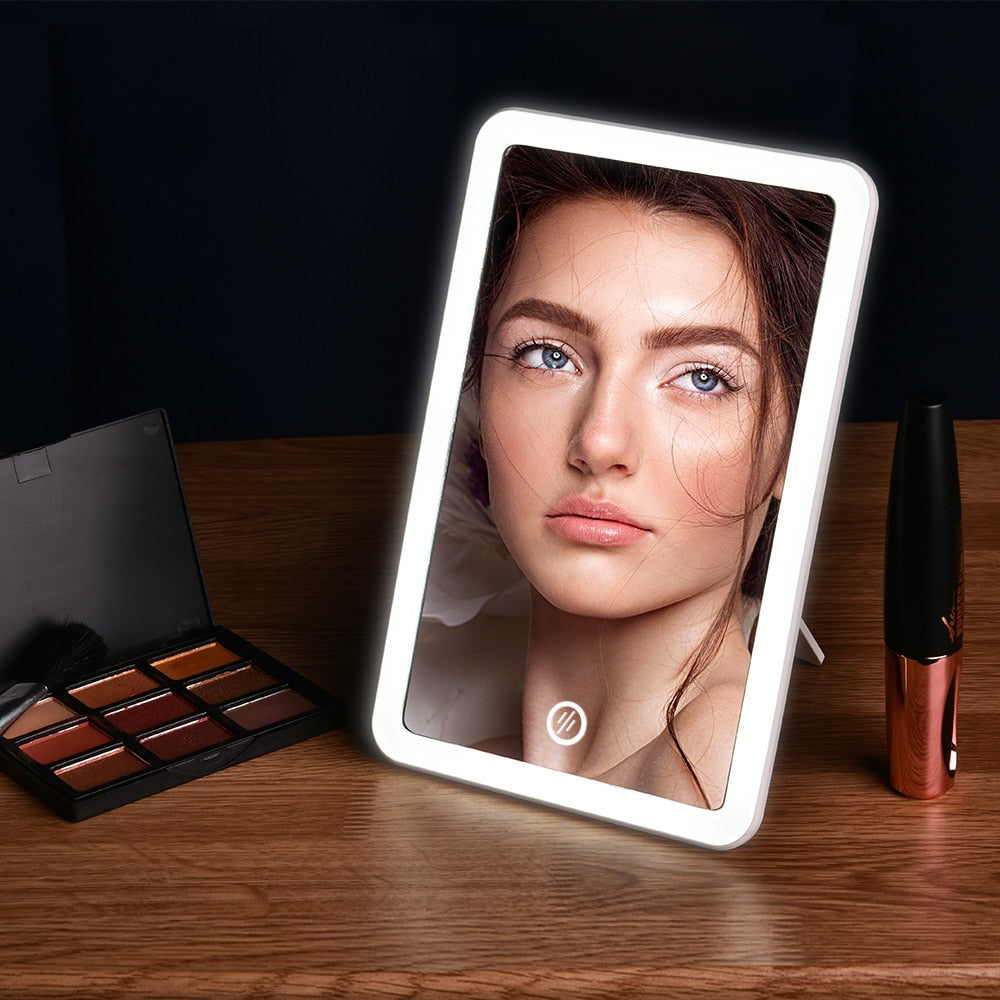 LED Touch Screen Makeup Mirror