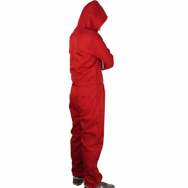 Money Heist Red Bank Robber Cosplay Costume