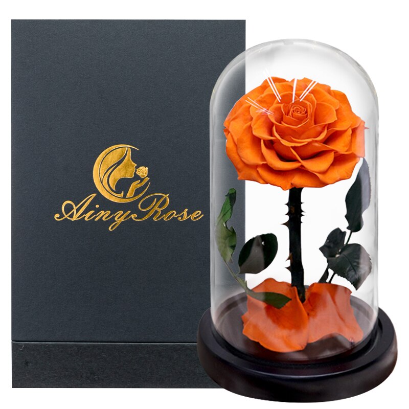 Eternal Preserved Roses In Glass