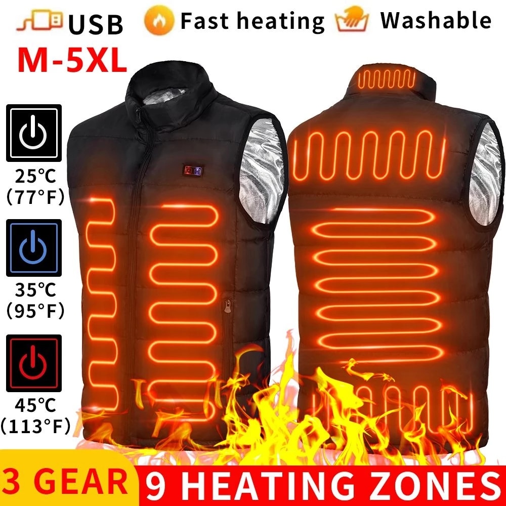 Usb Heated Thermal Vest / Gilet