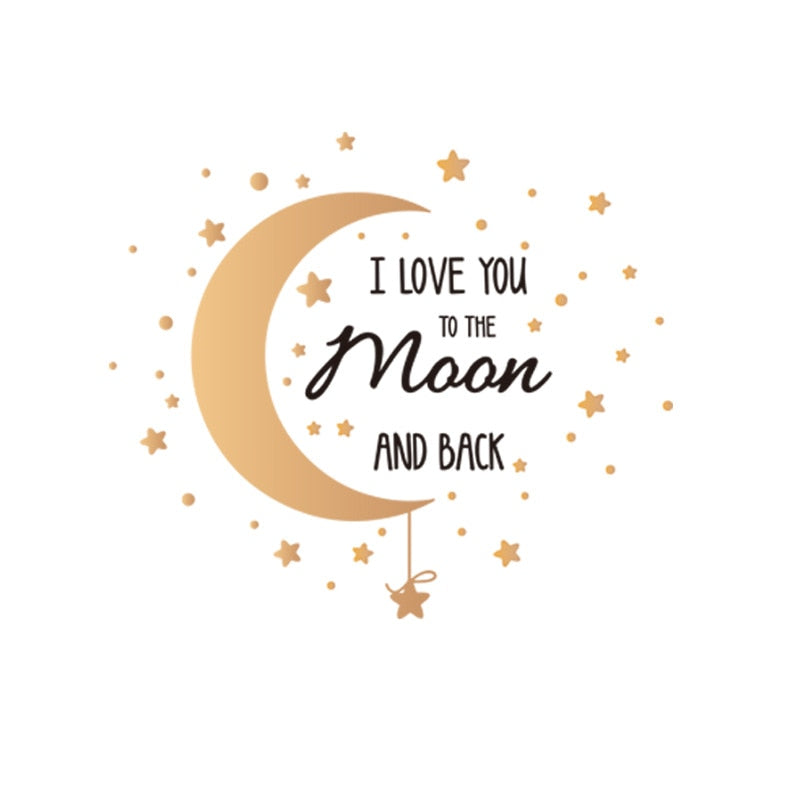 Romantic I Love You Moon Stars Wall Stickers