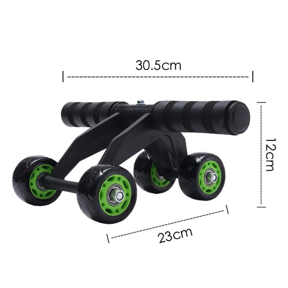 4 Wheels Abdominal Muscle Roller Exercise Equipment