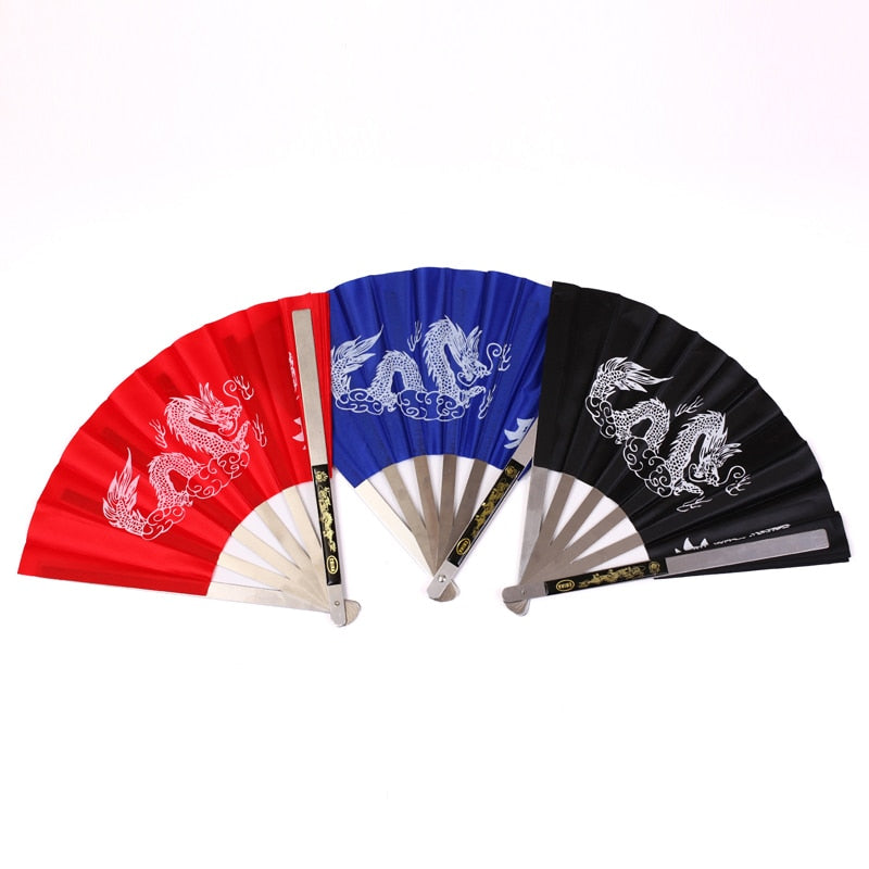 Kung Fu Tai Chi dragon Steel Fan