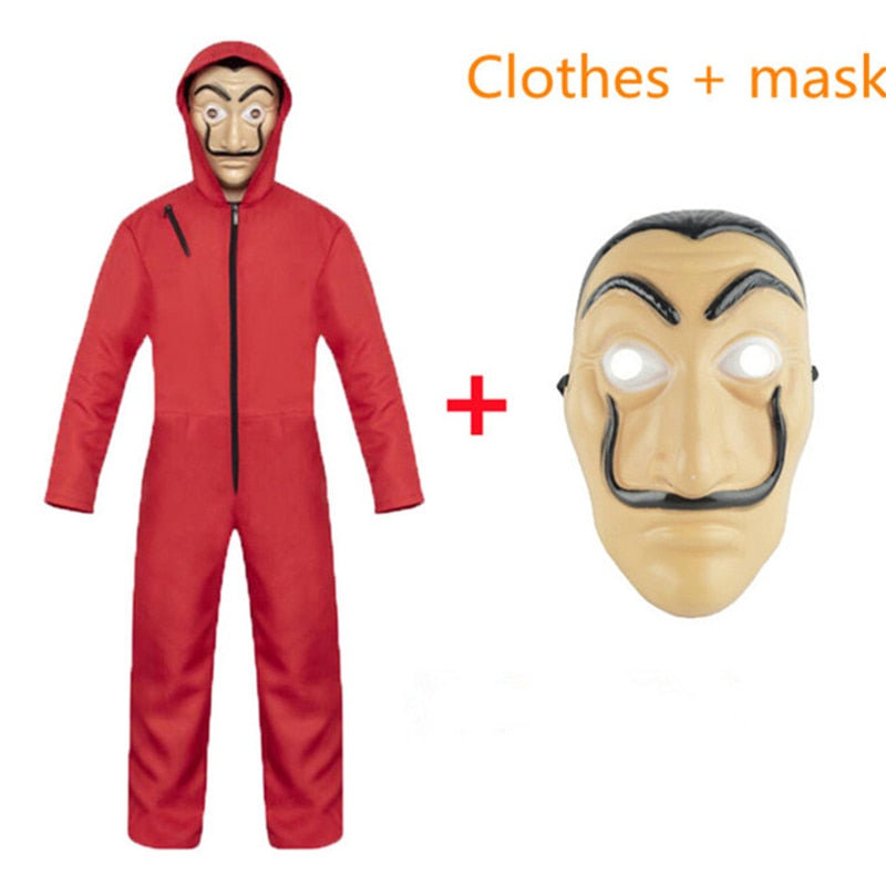 Money Heist Red Bank Robber Cosplay Costume