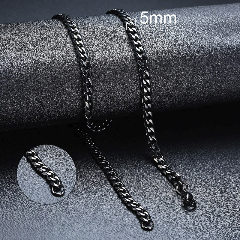 Stainless Steel Vnox Chain Necklace for Men Women