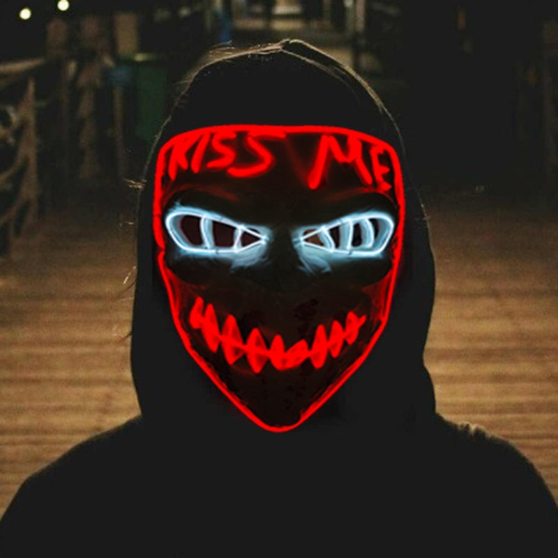 Led Glowing Purge Face Mask