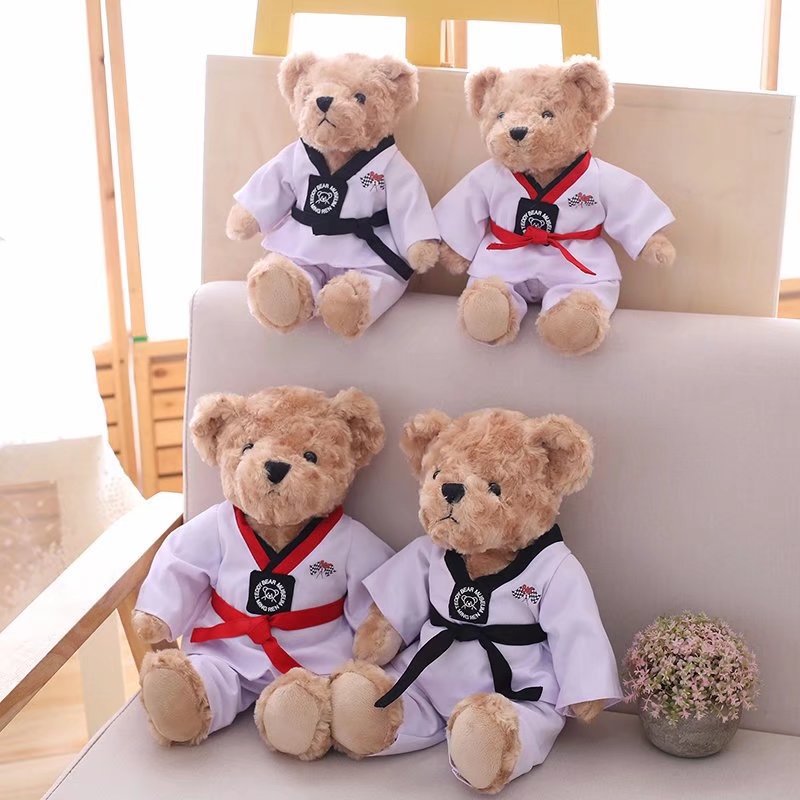 Children Taekwondo Plush Teddy Bear