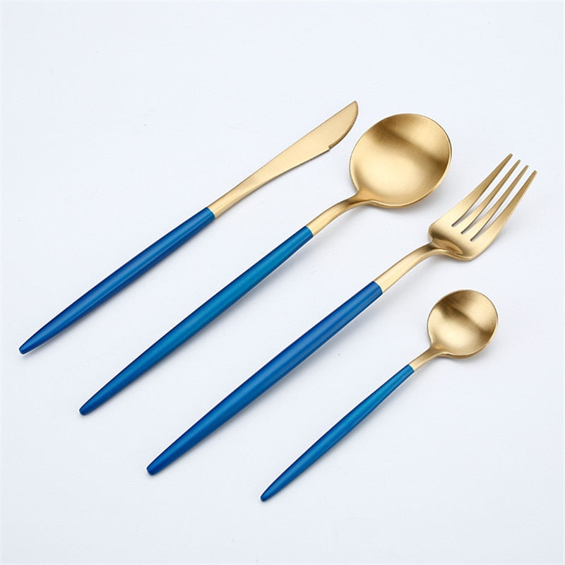 Rose Gold Tableware Stainless Steel Set Cutlery