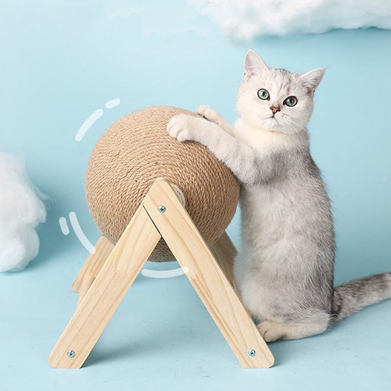 Cat Scratching Rope Ball Toy, Kitten Sisal Ball
