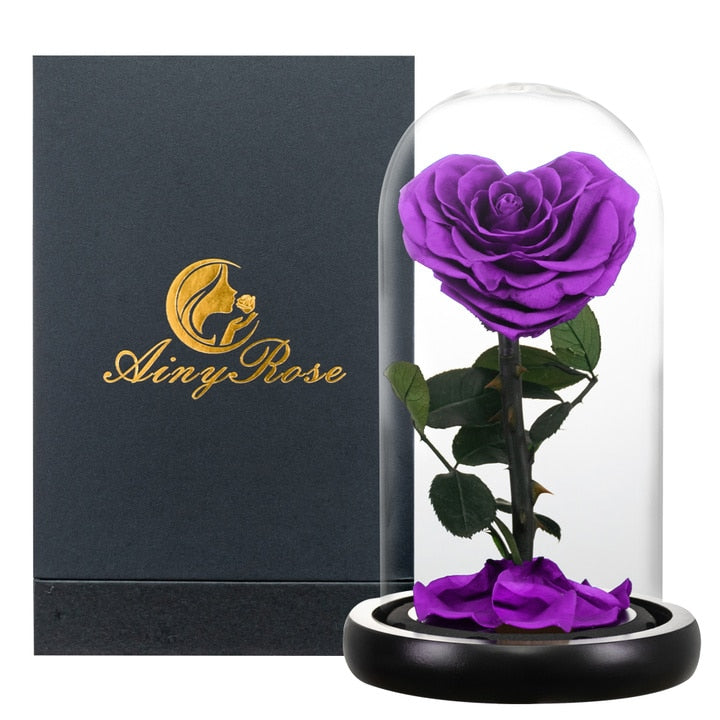 Eternal Preserved Roses In Glass