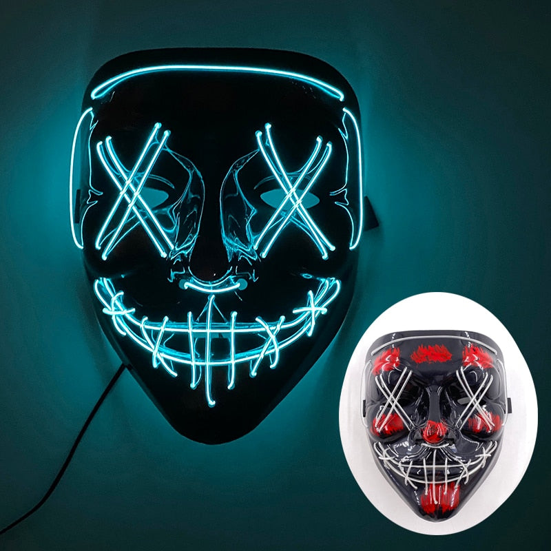 Led Glowing Purge Face Mask