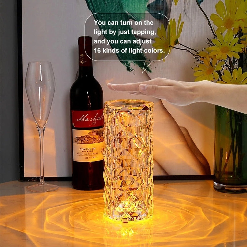 Crystal Led Table Lamp