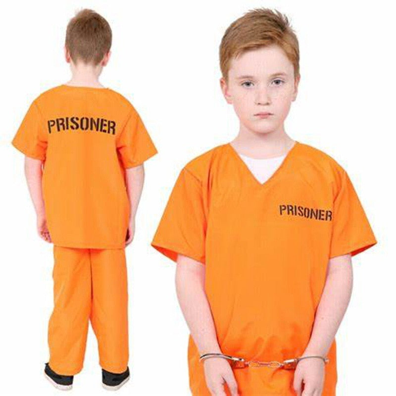 Orange Prisoner Jumpsuit Costume