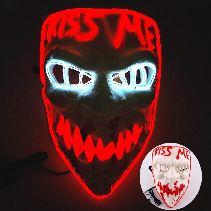 Led Glowing Purge Face Mask