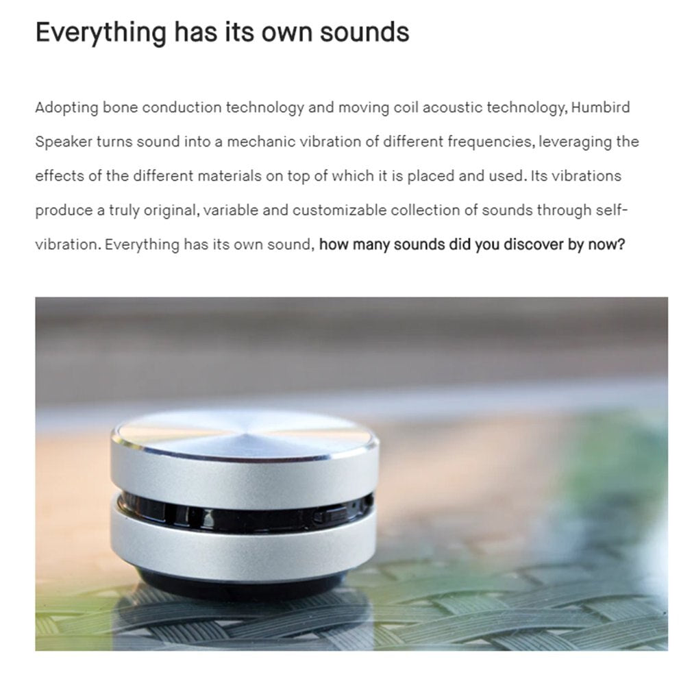 Dura Mobi Mini Portable Wireless Turn Anything Into A Speaker Bone Conduction