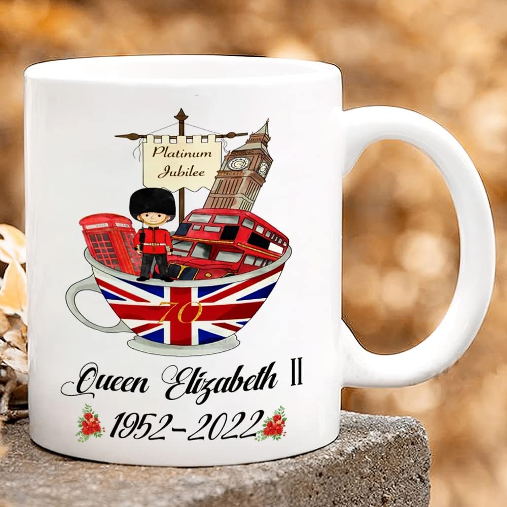 Queen Elizabeth II Platinum Jubilee Coffee Mug