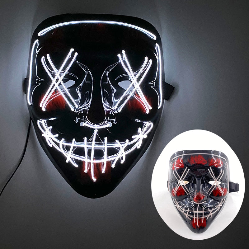 Led Glowing Purge Face Mask