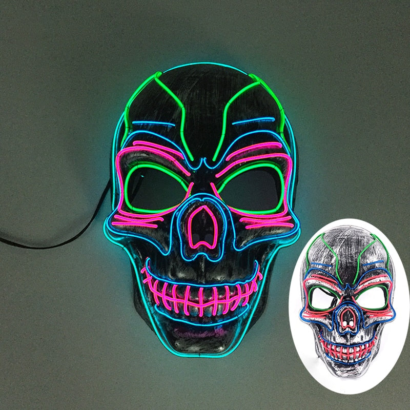 Led Glowing Purge Face Mask