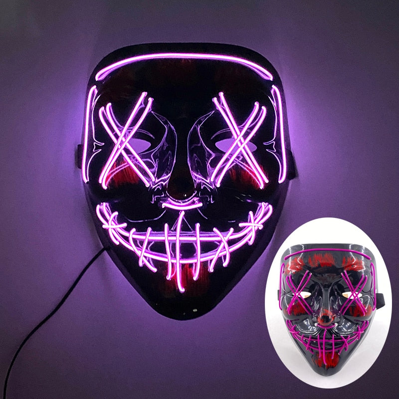 Led Glowing Purge Face Mask