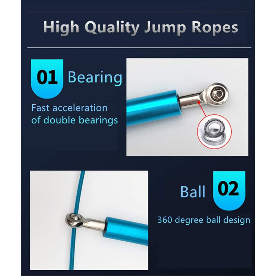 Steel Wired Skipping Speed Rope