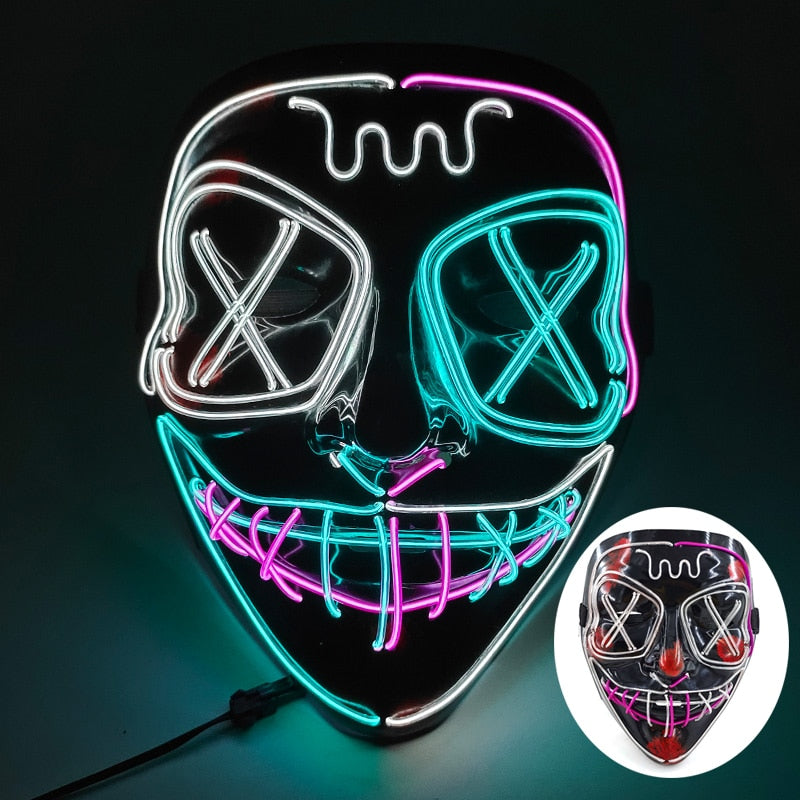 Led Glowing Purge Face Mask