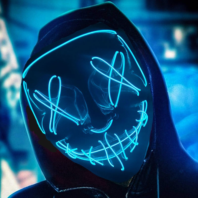 Led Glowing Purge Face Mask